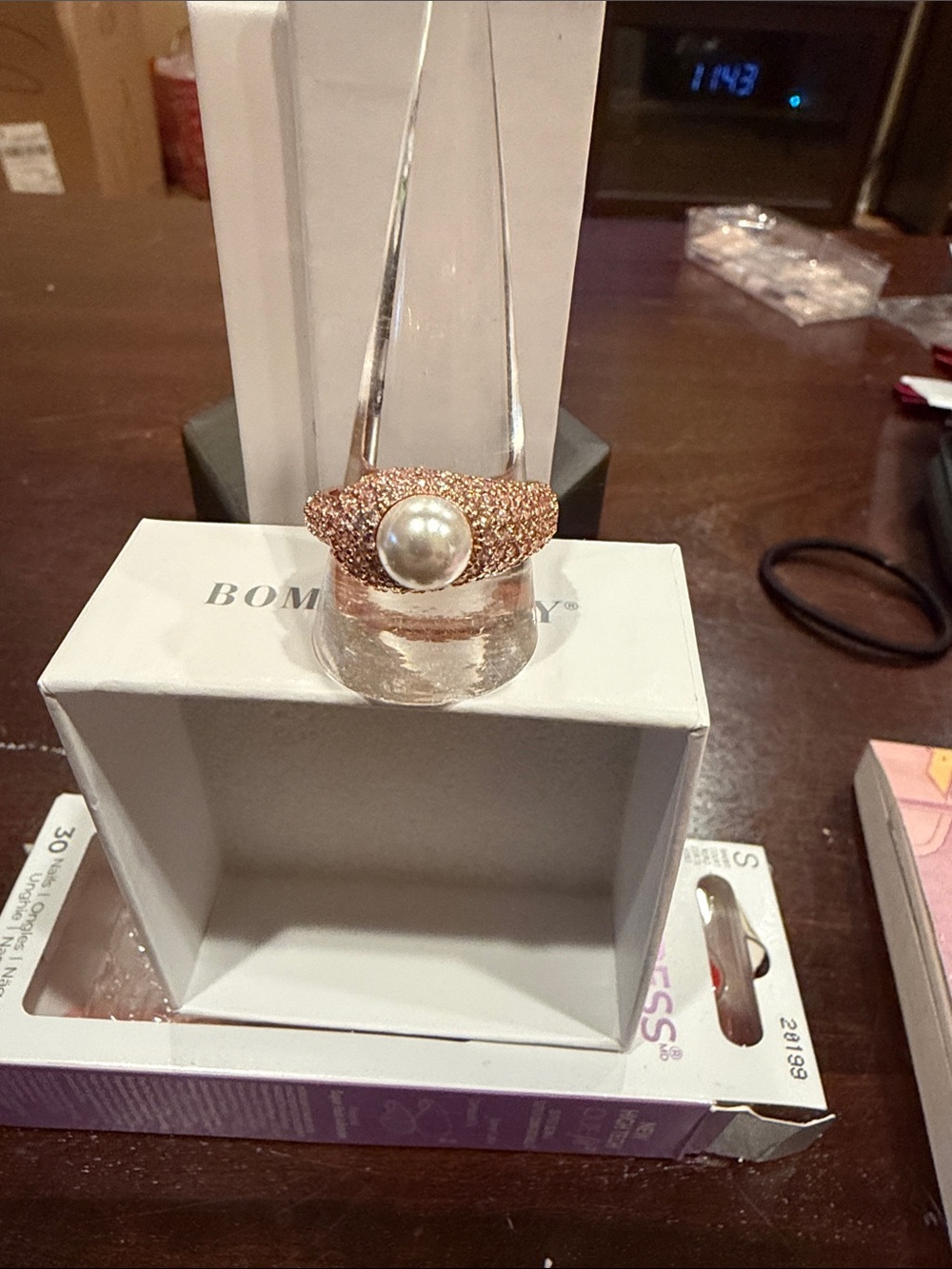 June 26: Pearl on Rose Gold Pave